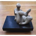 BIBBY ZINRAY, 'Female Figure, Entitled Female II', ceramic sculpture, 21cm H.