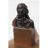 TOM MERRIFIELD (British, b.1933), 'Portrait of Margo Fonteyn', bronze sculpture, 13.