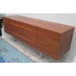 SIDEBOARD, wooden with four panelled cupboard doors, 199.5cm L x 75cm H x 50.5cm D.