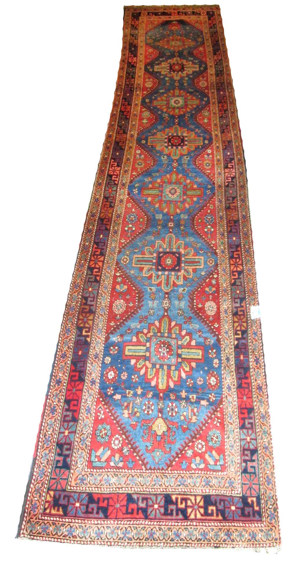 ANTIQUE KARABAGAH RUNNER, 490cm x 95cm,