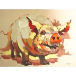 GUANGMING LING (1979-present), 'Pig', 90cm H x 120cm W.