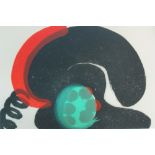 HOWARD HODGKIN (British, b.1932), 'In touch' 1991, etching and aquatint, 28cm x 41.5cm, framed.