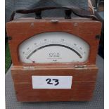 AIRCRAFT VOLTMETER G&C, 19cm W x 19cm H.