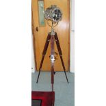 FLOOR STANDING LAMP, Nautical style, on a tripod stand, 149cm H.
