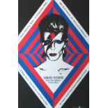 BOWIE LEEDS UNIVERSITY CONCERT POSTER, 2nd June, 76.5cm x 51.5cm, framed.