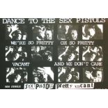 'SEX PISTOLS PRETTY VACANT' JAMIE REID DESIGN POSTER', 60cm x 83.5cm, framed.