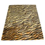 TIGER PRINT RUG, 201cm x 166cm.