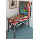 EARLY BALLY PINBALL MACHINE, pre flipper 'Miss America' jeux de amusements label,