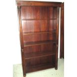 OPEN BOOKCASE, oak, of four adjustable shelves, 194cm H x 112cm W x 40cm D.