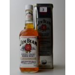 JIM BEAM KENTUCKY STRAIGHT BOURBON WHISKEY "COMMEMORATIVE YEAR 2000 LIMITED EDITION" WITH ORIGINAL