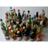 50 VARIOUS SPIRIT AND LIQUEUR MINIATURES - COINTREAU, MIDORI, CAPTAIN MORGAN'S COCONUT RUM,