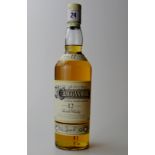 CRAGGANMORE 12 YEARS OLD SINGLE HIGHLAND MALT SCOTCH WHISKY. 70cl, 40%