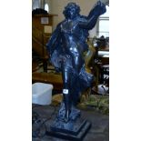 31" REPRODUCTION BRONZE STATUE ON PLINTH BY AUSTIN PRODUCTION INC, 1983