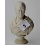 5½" W.H. GOSS PARIAN WARE BUST ORNAMENT - SIR WALTER SCOTT