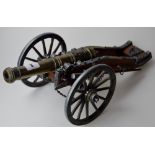 PRECISION MODEL OF AN OLD FRENCH CANNON, LOUIS XIV (14TH)