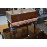 VICTORIAN MAHOGANY BASIN STAND STOOL