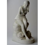 14" PARIAN WARE FIGURINE ORNAMENT BY JOHN BELL
