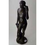 FINE 19" BRONZE STATUE SIGNED O. MEYER