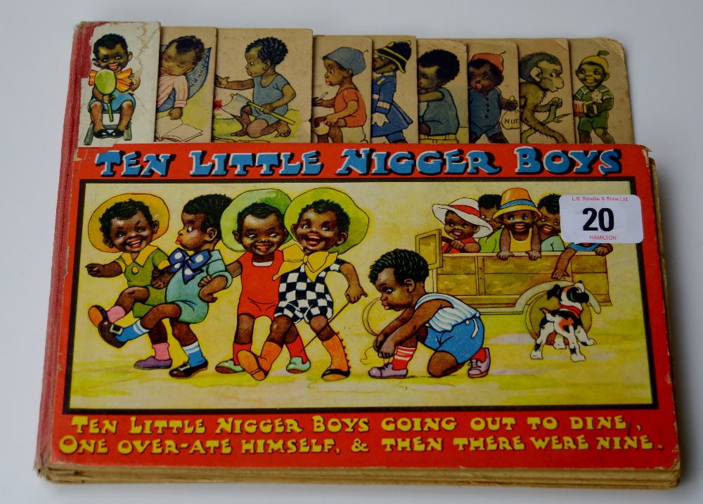 OLD NOVELTY BOOK BY RAPHEL TRUCK & SONS LIMITED, ENTITLED "10 LITTLE NIGGER BOYS"