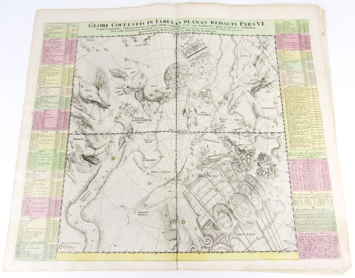 Celestial maps - Doppelmayr, Johann Gabriel Globi coelestis in tabula planas redacti, pars i-vi. - Image 2 of 7