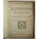 [Ford, Simon] Londini quod reliquum. Or Londons remains in Latin and English. London: S. Gellibrand,