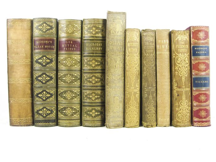 Dickens, Charles, a collection of 11 volumes, comprising The life and adventures of Nicholas