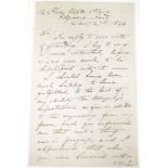 Leslie, Charles Robert (1794-1859) - Buckingham Palace A.L.S. [to Ludwig Grüner], objecting to the