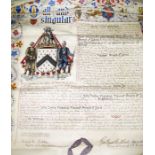 Grants of Arms - John French, Viscount French, later 1st Earl of Ypres Illuminated manuscript