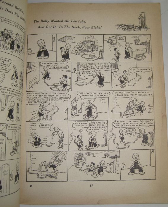 Watkins, Dudley D. Oor Wullie annual. London, Manchester & Dundee: D.C. Thomson & Co., [1940]. First - Image 3 of 5