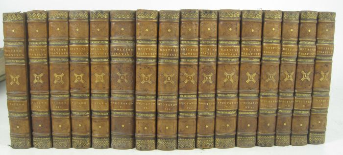 Chalmers, Alexander The British essayists. London: J. Johnson [&c.], 1808. Volumes 1-27 and 29-45.