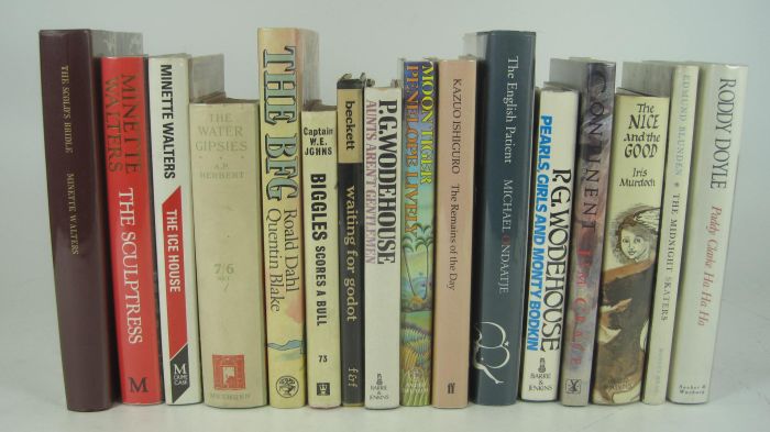 16 modern first editions, including Walters, Minette The scold's bridle. Scorpion Press, 1994.