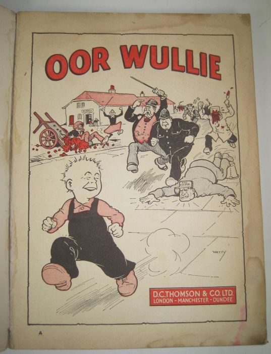 Watkins, Dudley D. Oor Wullie annual. London, Manchester & Dundee: D.C. Thomson & Co., [1940]. First - Image 2 of 5