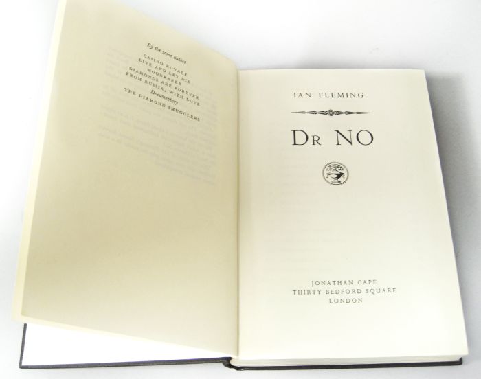 Fleming, Ian Dr. No. London: Jonathan Cape, 1958. First edition, 8vo, original black boards - - Image 3 of 5