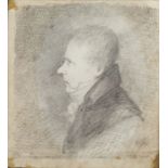 Pencil portrait of Walter Scott, from life, unsigned, by Robert Scott-Moncrieff, [c.1816-20], 9 x