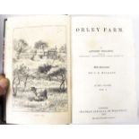 Trollope, Anthony Orley Farm. 1862. 2 volumes in one, plates, scrape to upper board; The last