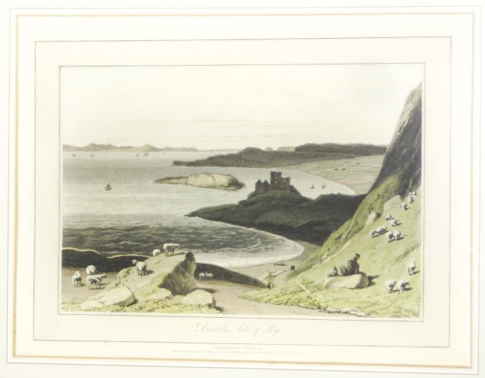 Daniell, William 7 framed and glazed prints by William Daniell, comprising: Duntulm, Isle of Skye, - Image 4 of 5