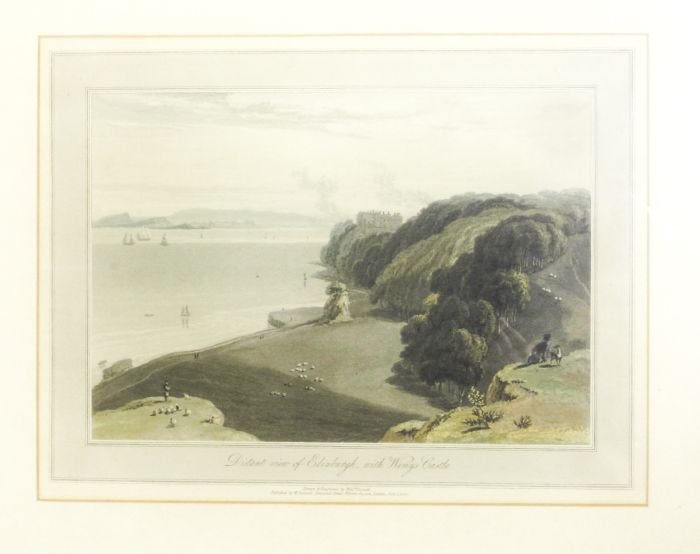 Daniell, William 7 framed and glazed prints by William Daniell, comprising: Duntulm, Isle of Skye, - Image 2 of 5