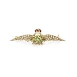 ROYAL FLYING CORPS - An early 20th century officers sweetheart brooch of conventional winged form