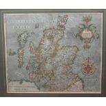 Hole, William - Mercator, Gerard  Scotia regnum, [Amsterdam?, after 1610], c.26 x 32cm to plate