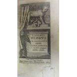 Florus  Rerum romanarum libri IV. Amsterdam: Elzevir, 1664. 12mo, contemporary vellum, engraved