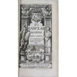 Barclay, John  Argenis. Venice: Francesco Baba, 1643. 12mo, engraved title, contemporary vellum;