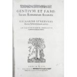 Strein von Schwarzenau, Richard  Gentium et familiarum Romanarum stemmata. [Geneva]: Estienne, 1559.