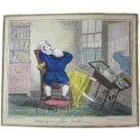 Rowlandson, Thomas, and others  A selection of political cartoons and other prints, including