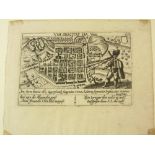 Edinburgh view - Meissner, Daniel  Edenburchk in Schottl. [1624-78], engraved plan/view, 97 x