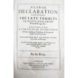 [Balcanquhall, Walter], for King Charles I  A large declaration concerning the late tumults in