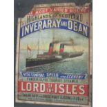 Clyde, Glasgow: London & North-Western & Caledonian Railways, 2 travel posters  Lord of the Isles