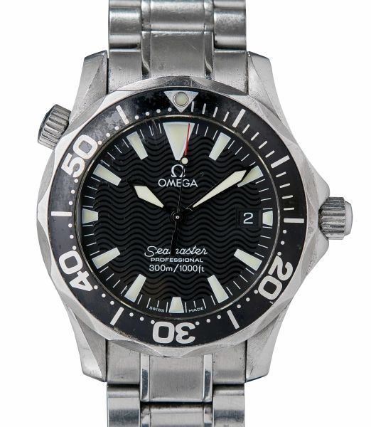 OMEGA - A gentleman's wrist watchSeamaster Professional, black dial, and bezel, sweep second hand, - Image 2 of 2