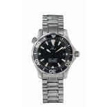 OMEGA - A gentleman's wrist watchSeamaster Professional, black dial, and bezel, sweep second hand,