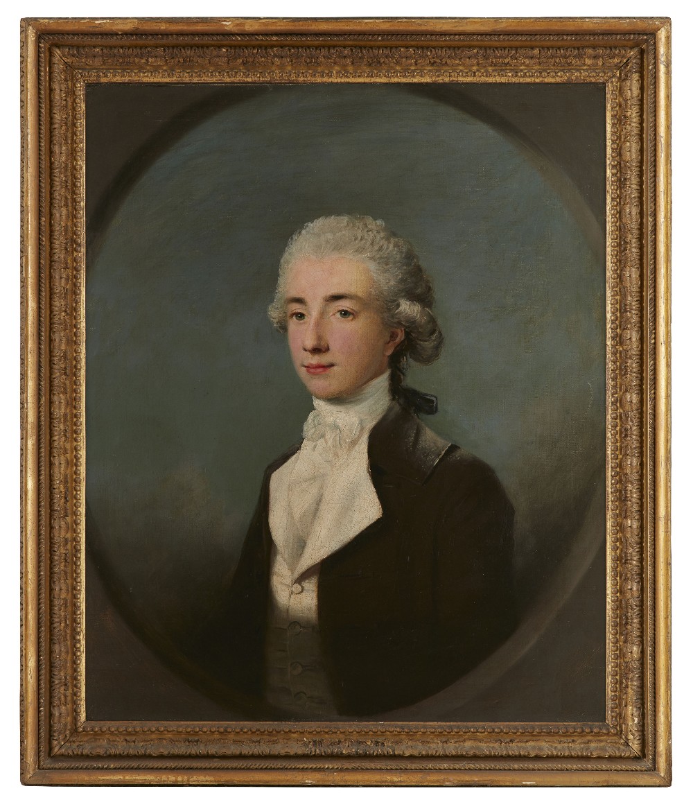 LEMUEL FRANCIS ABBOTT (BRITISH 1760-1803)HALF LENGTH PORTRAIT OF WILLIAM WYNDHAM LATER 1ST LORD