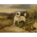 CHARLES HANCOCK (BRITISH 1802-1877)A BORDER TERRIER RABBITINGSigned and dated 1830, oil on panel24cm